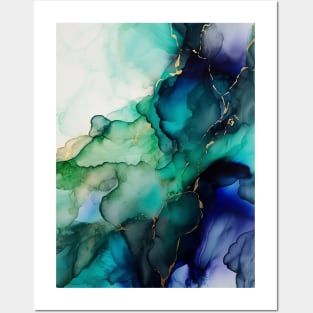 Oceanic Overture - Abstract Alcohol Ink Art Posters and Art